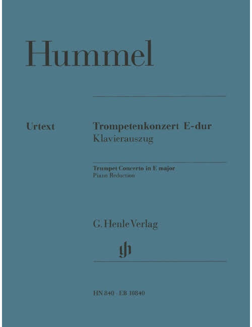 Hummel Johann Nepomuk - Trompetenkonzert E-dur - Trompette And Piano