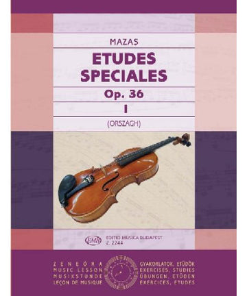MAZAS - ETUDES SPECIALES V1 OP.36 - VIOLON