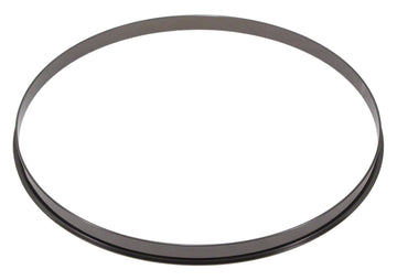 HSFL23-10BK - 10" BLACK 2.3MM STEEL SINGLE FLANGE DRUM HOOP