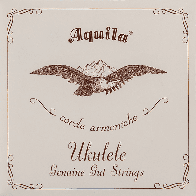 Aquila Natuurdarm Soprano-Ukulele Set,GCEA Hoge G