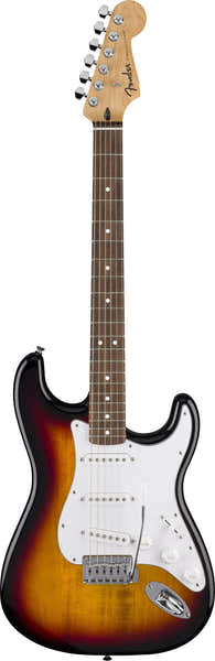 Standard Stratocaster LRL Witte Slagplaat 3-Color Sunburst
