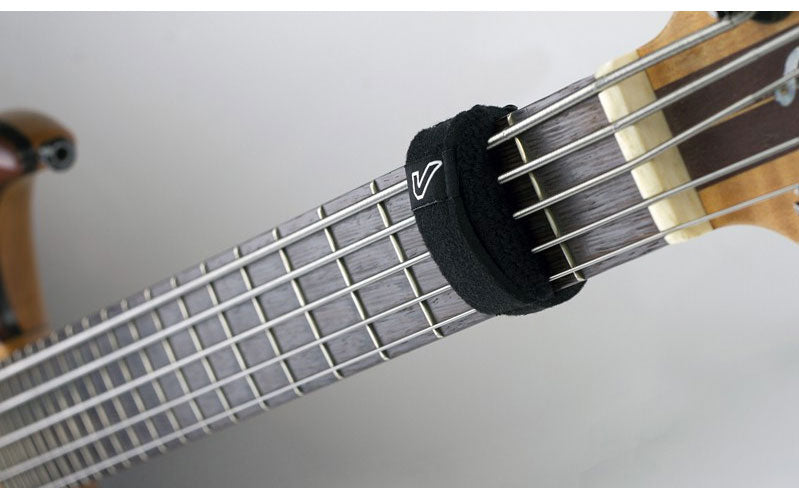 FRETWRAPS STRING MUTER- 1 PACK ZWART (GROOT)