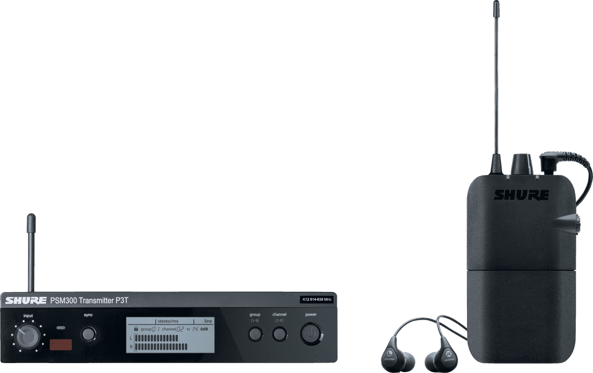 PSM 300 - PACK WITH SE112 EARPHONES - K3E