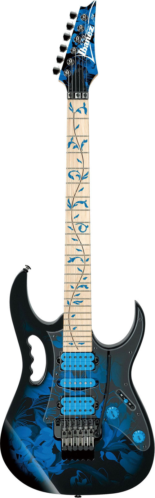 Ibanez JEM77P-BFP Blauw bloemenpatroon Signature Steve Vai Premium