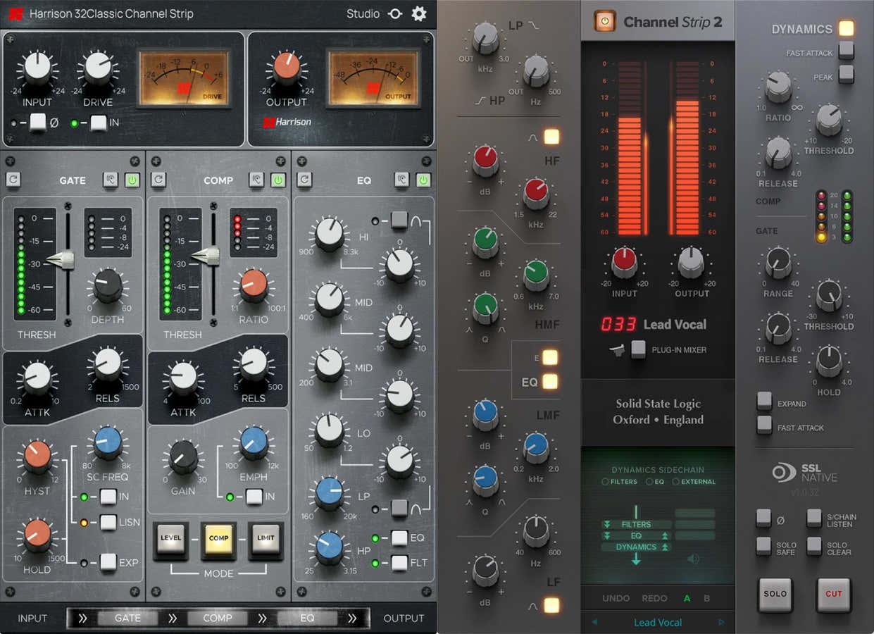 SSL Kanaalstrip 2 & Harrison 32 Classic Channel