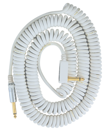 VCC90 Spiraal-Jackkabel 9M Wit