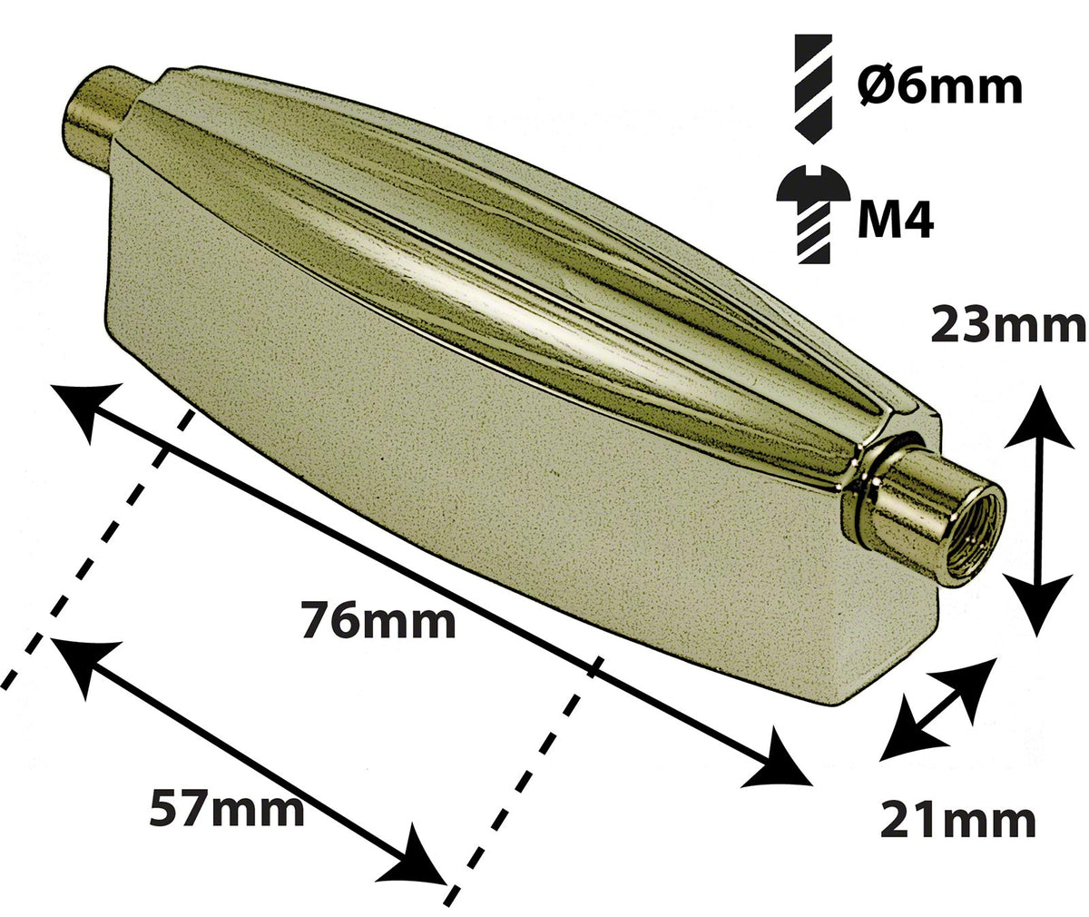 L16SD-BR - Spanblok voor Snaredrum - 57mm Goudkleurig (X1)