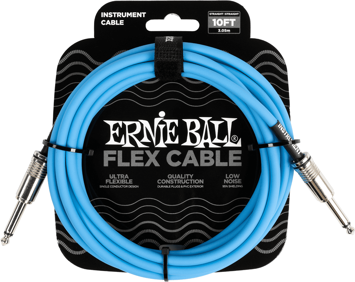Instrumentkabels Flex Jack/jack 3M Blauw