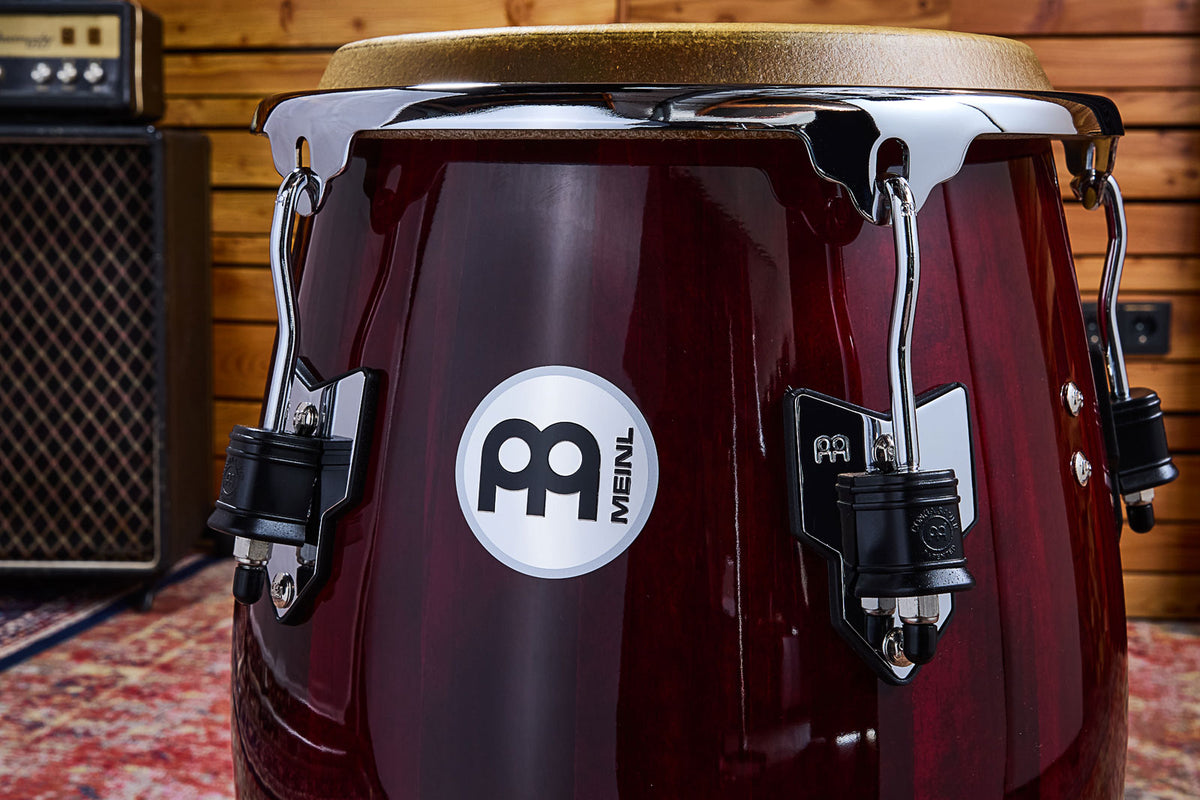 Marathon Exclusive Series Conga 11 3/4" - Wine Red/Chrome HW