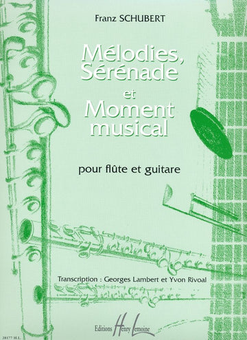 Schubert - Mélodies Sérénade Moment... - Flûte Et Guitare