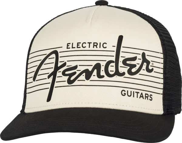 Fender Elektrische hoed Zwart/crème Eén maat