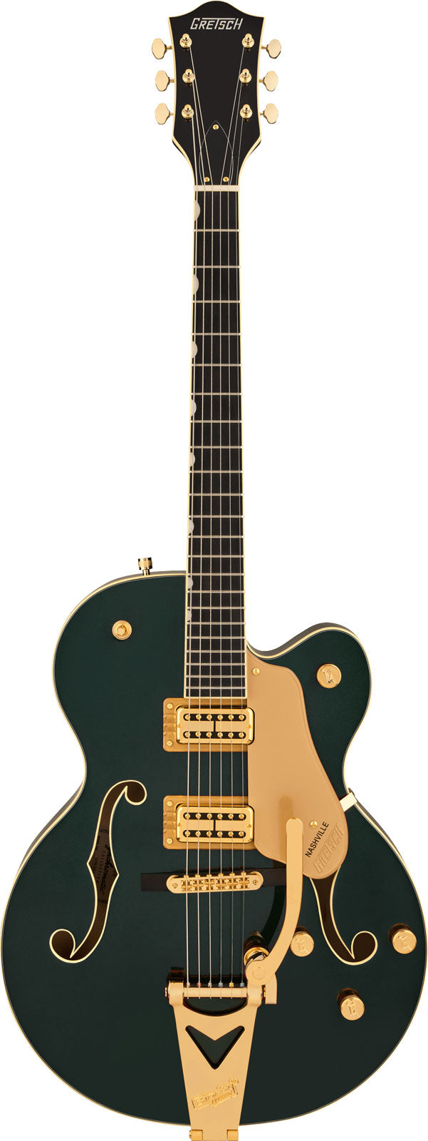 Synchromatic Nashville Hollowbody Single-Cut met Bigsby EBO Cadillacgroen