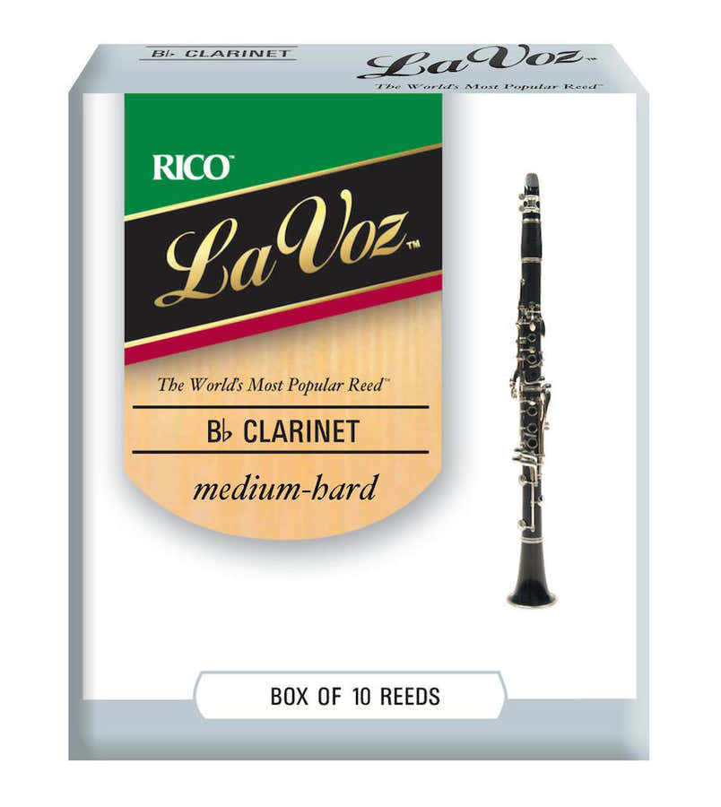 RICO LA VOZ BB CLARINET REEDS MEDIUM HARD