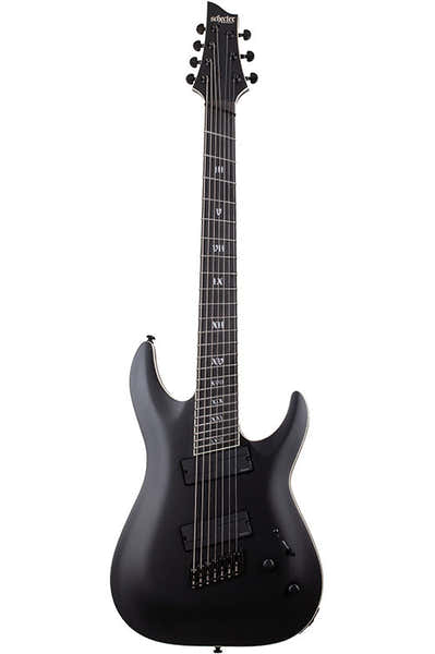 Schecter C-7 Multiscale SLS Elite Evil Twin Satijnzwart