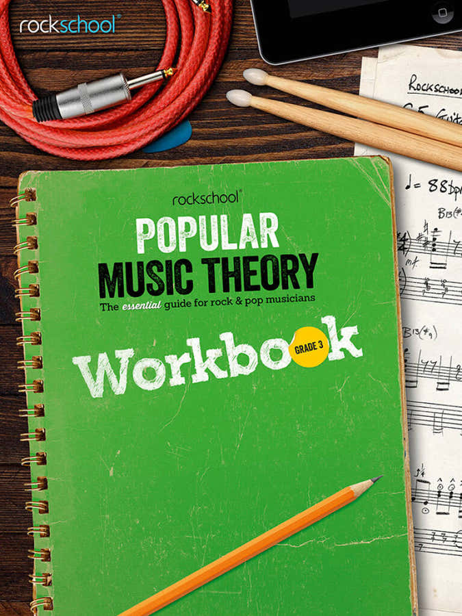 Rockschool Werkboek muziektheorie van populaire muziek Niveau 3