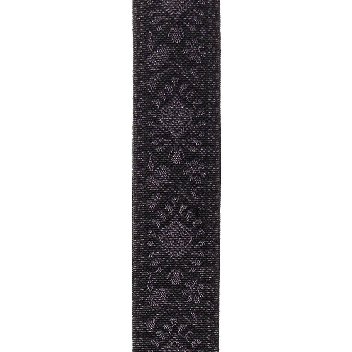 Pad Lock Geweven gitaarband Monterey Black Tubular
