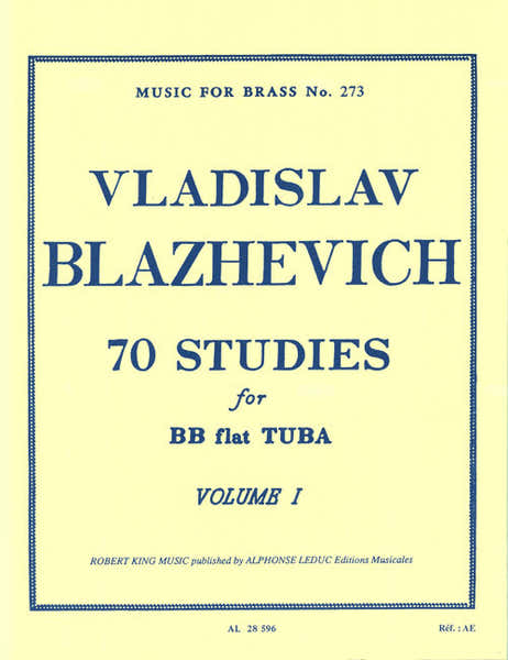 Leduc 70 Studies for Bb Flat Tuba BC Vol. 1