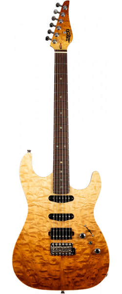 Jet Guitars JS 45 Fireburst vlam