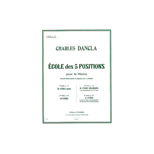 Combre Dancla Charles - Ecole 5 Positions Vol.1 Op.122 (20 Etudes Faciles) - Violon
