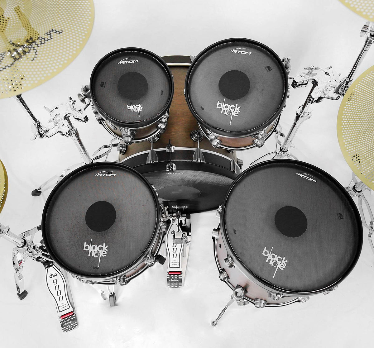 18" BLACK HOLE TT MESH HEAD PRACTICE PAD - 80% LOWER VOLUME