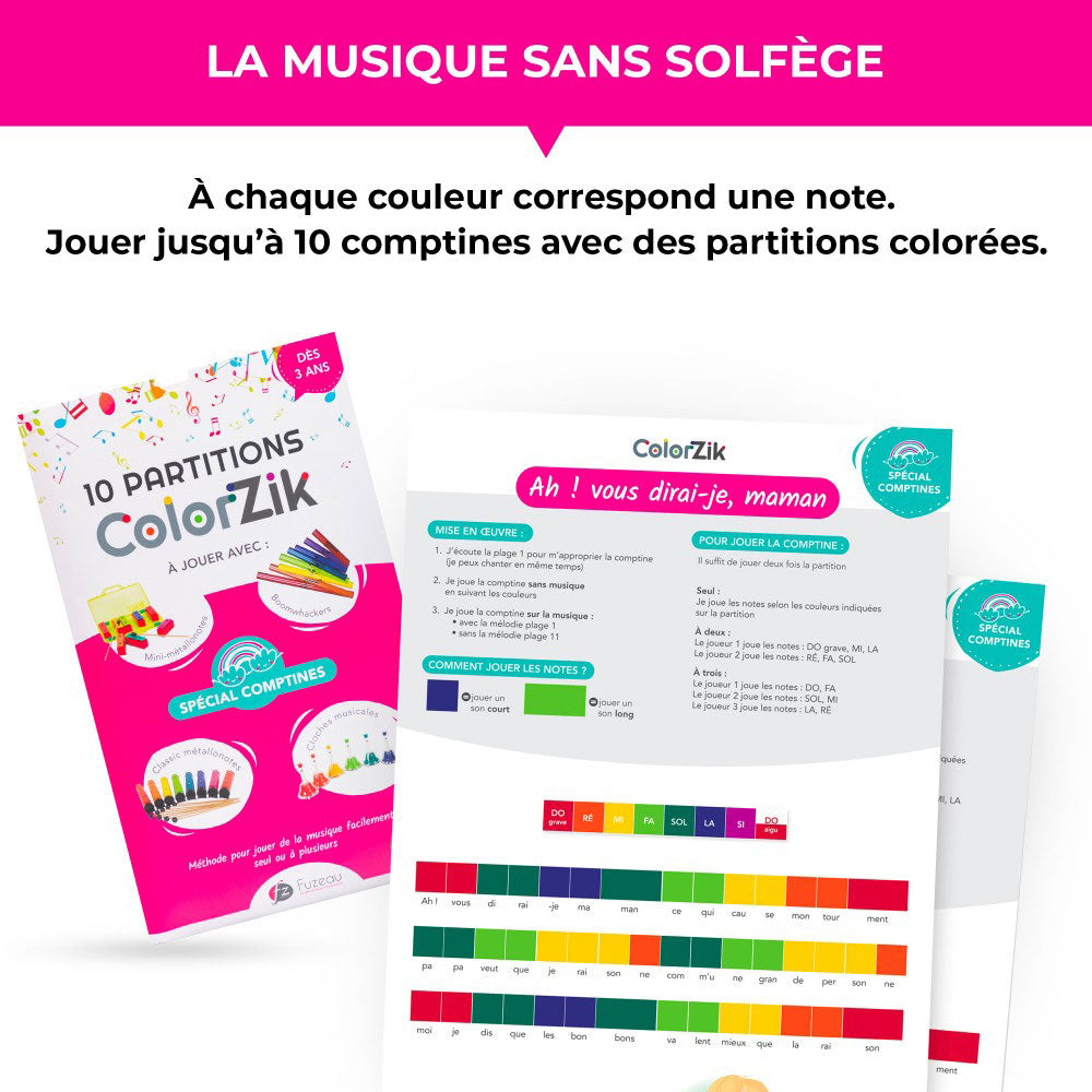 Livret CD Colorzik - Comptines