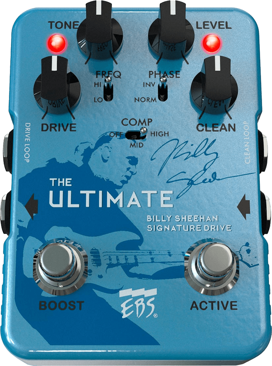 BILLY SHEEHAN ULTIMATE SIGNATURE BASS OVERDRIVE PEDAL