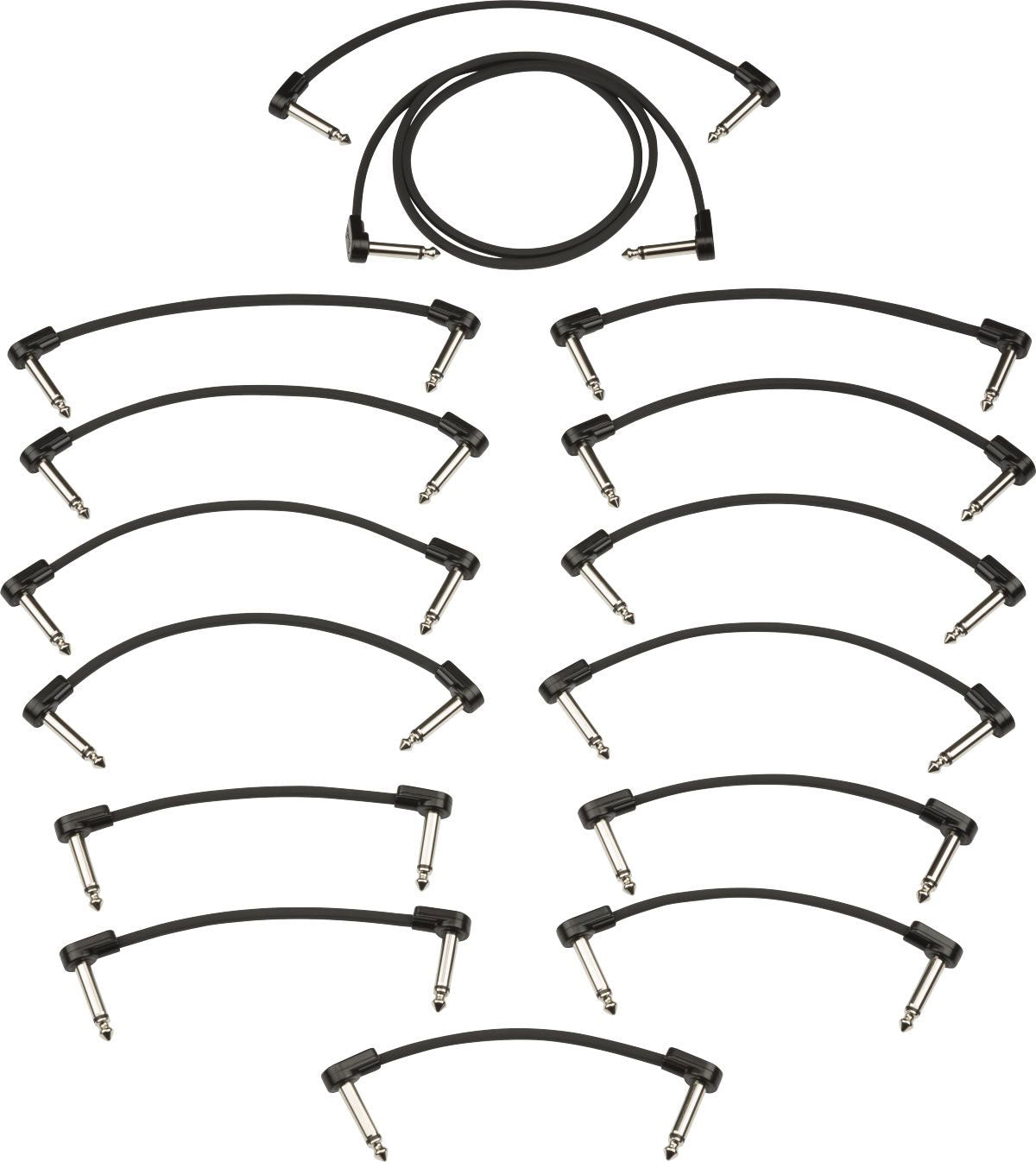 FENDER BLOCKCHAIN PATCH CABLE KIT BLACK LARGE