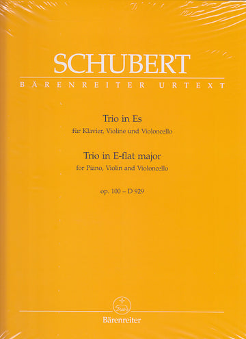 Schubert - Trio In E-Flat Major For Piano Violin And Violoncello E-Flat Major D 929 Op. 100