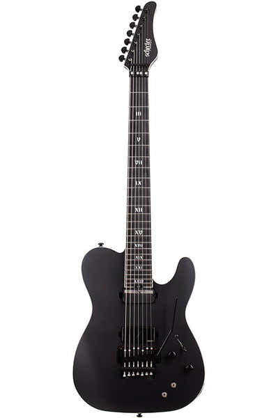 Schecter Pt-7 Sls Elite Evil Twin FR S Satijn zwart