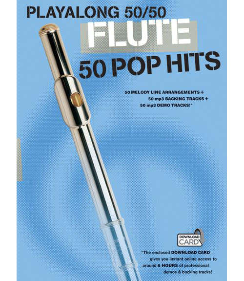 Wise Publications PLAYALONG 50/50 - FLUTE - 50 POP HITS - FLUTE