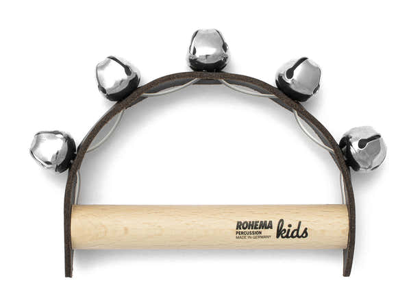 Rohema LEATHER HANDLE WITH 5 BELLS - MEDIUM PITCH - 1+