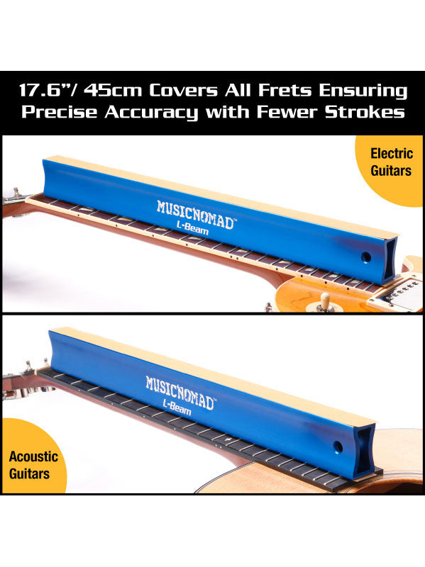 MN811 L-beam Schuurstaaf voor Frets Akoestische en Elektrische Gitaar - 45cm