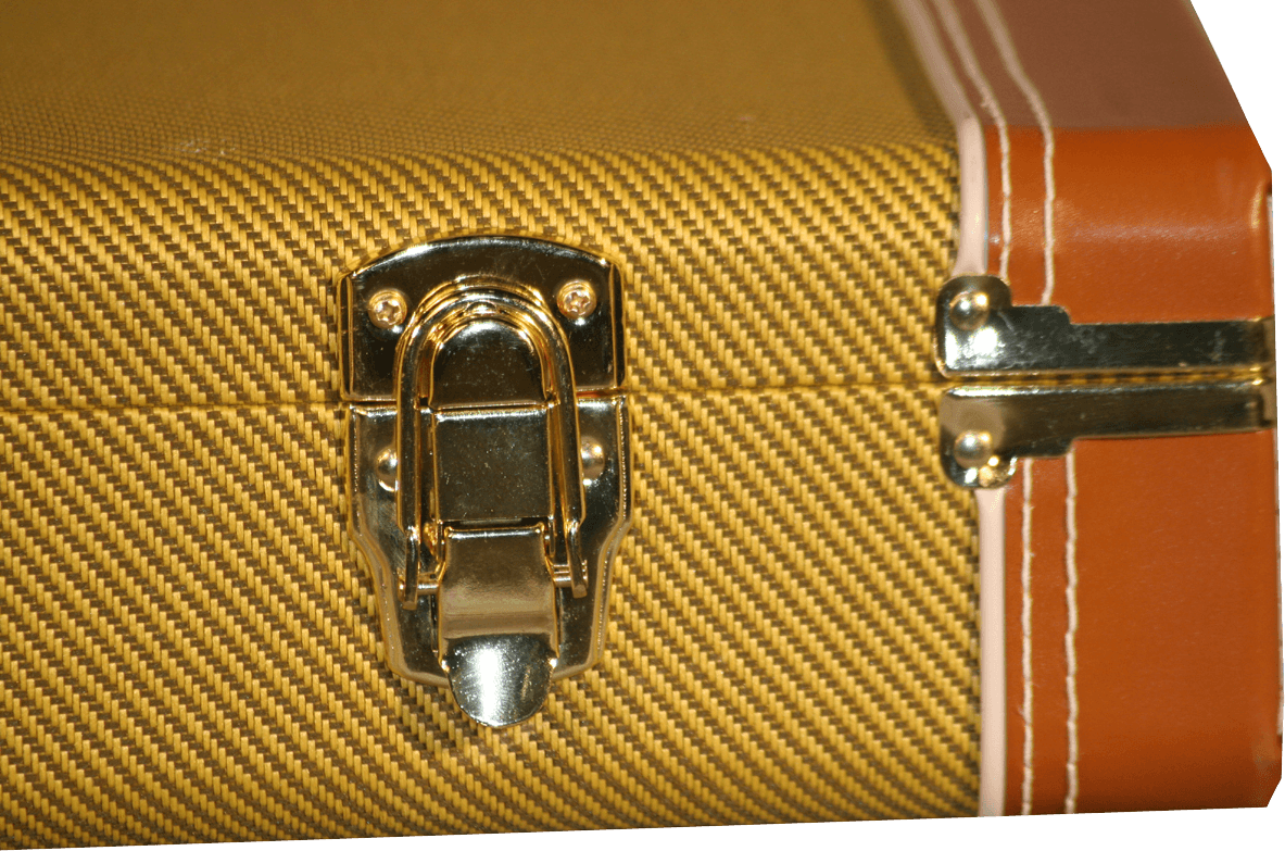 Elektrische Tweed Houten Koffer Deluxe - GW