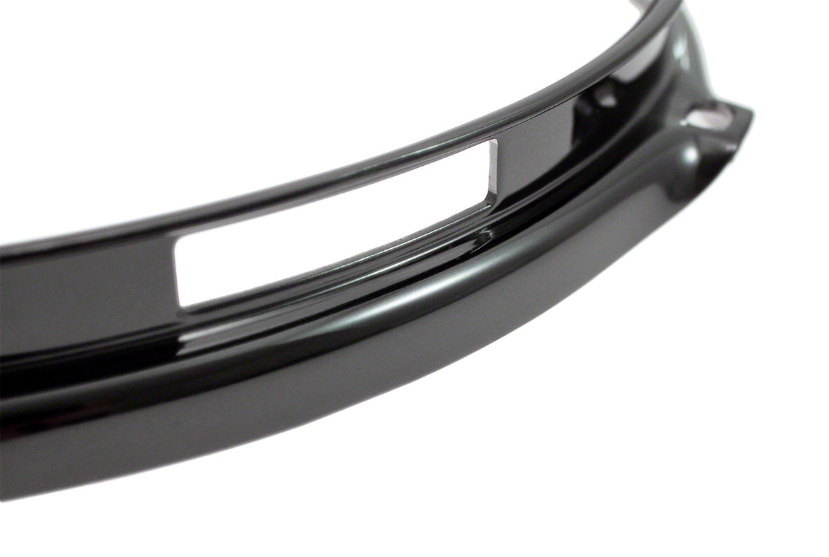 H23-10-6S-BK - 10" 6 HOLES SNARE SIDE BLACK 2.3MM SUPER TRIPLE FLANGE DRUM HOOP