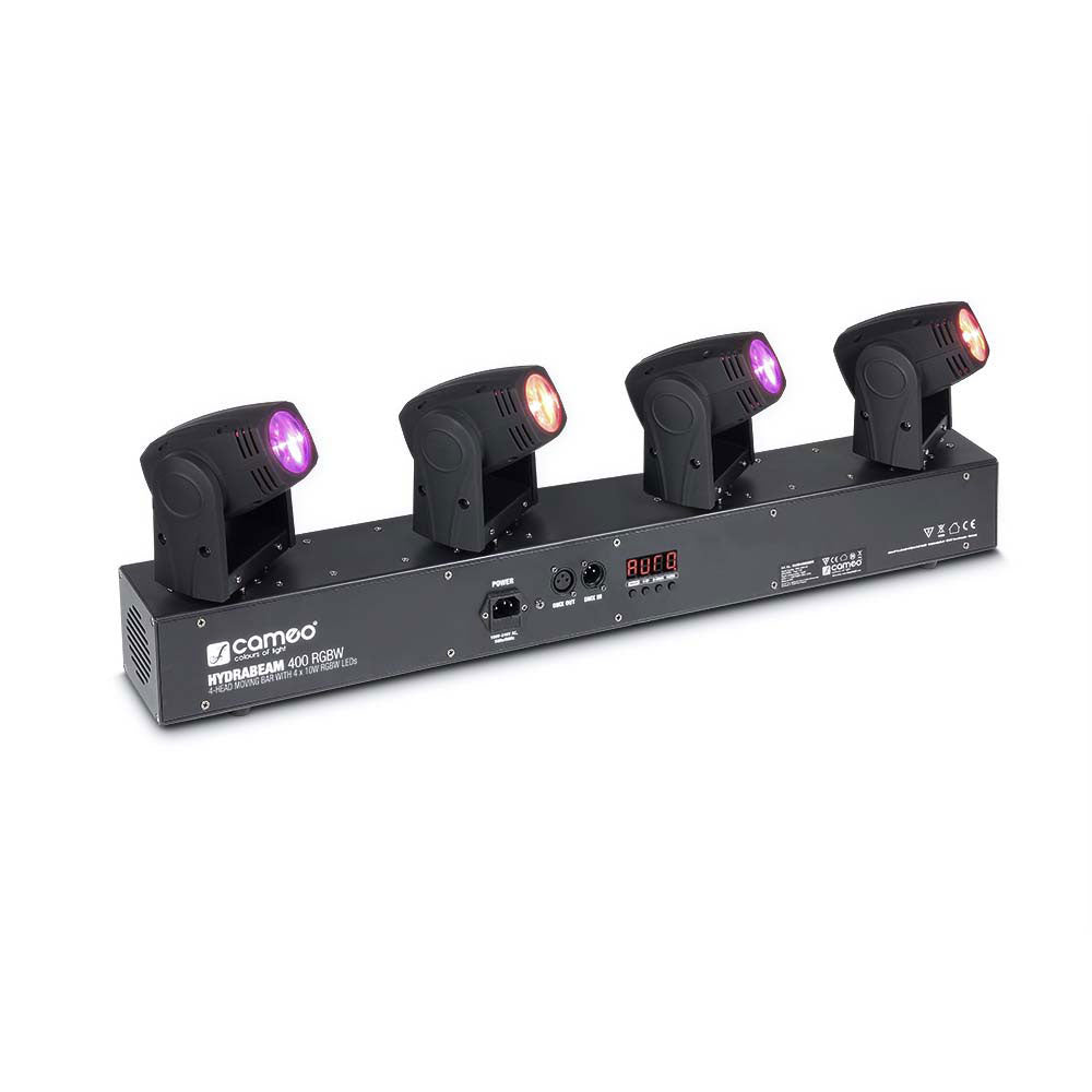 Cameo HYDRABEAM 400 RGBW - SET VAN 4 LED 10 W CREE RGBW ULTRASNELLE VERGRENDELDE PROJECTOREN