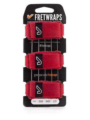 FretWraps 3-pack Vuurrood - Groot