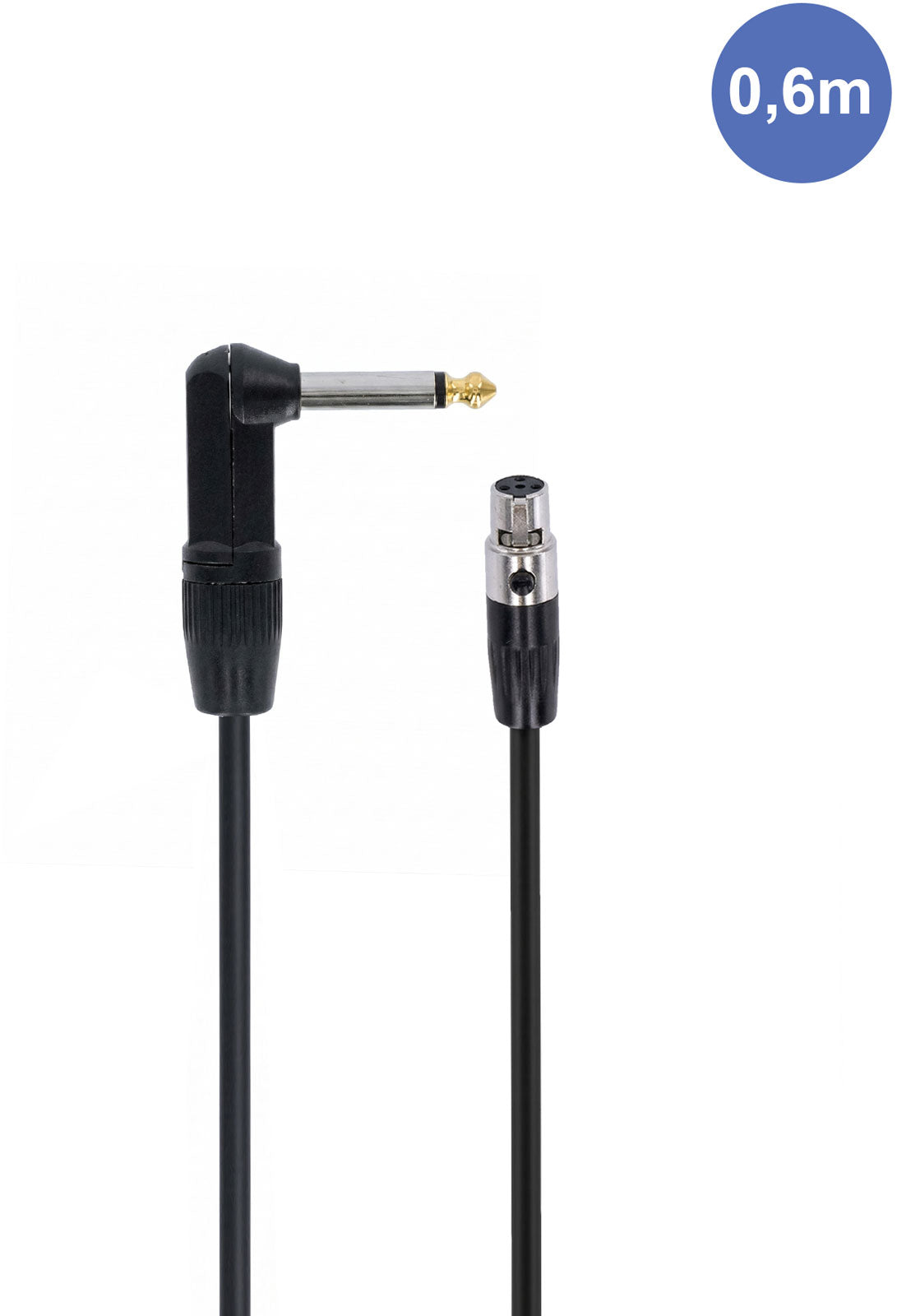 AUDIOCAB 4055 Haakse jack naar mini-XLR 4-polig (Shure) 60 cm