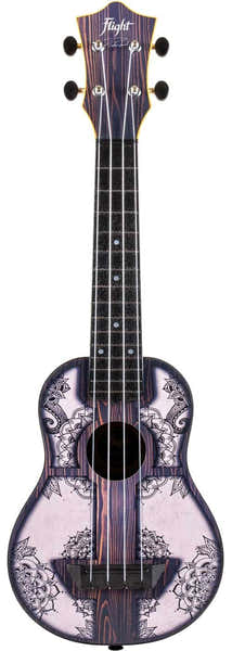 Flight TUS40 Travel Ukulele - Mandala Wood -