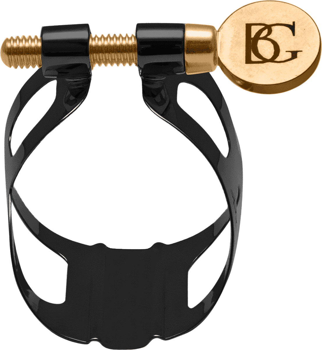 BLACK LACQUERED DUO LIGATURE - BB CLARINET AND ALTO SAXOPHONE