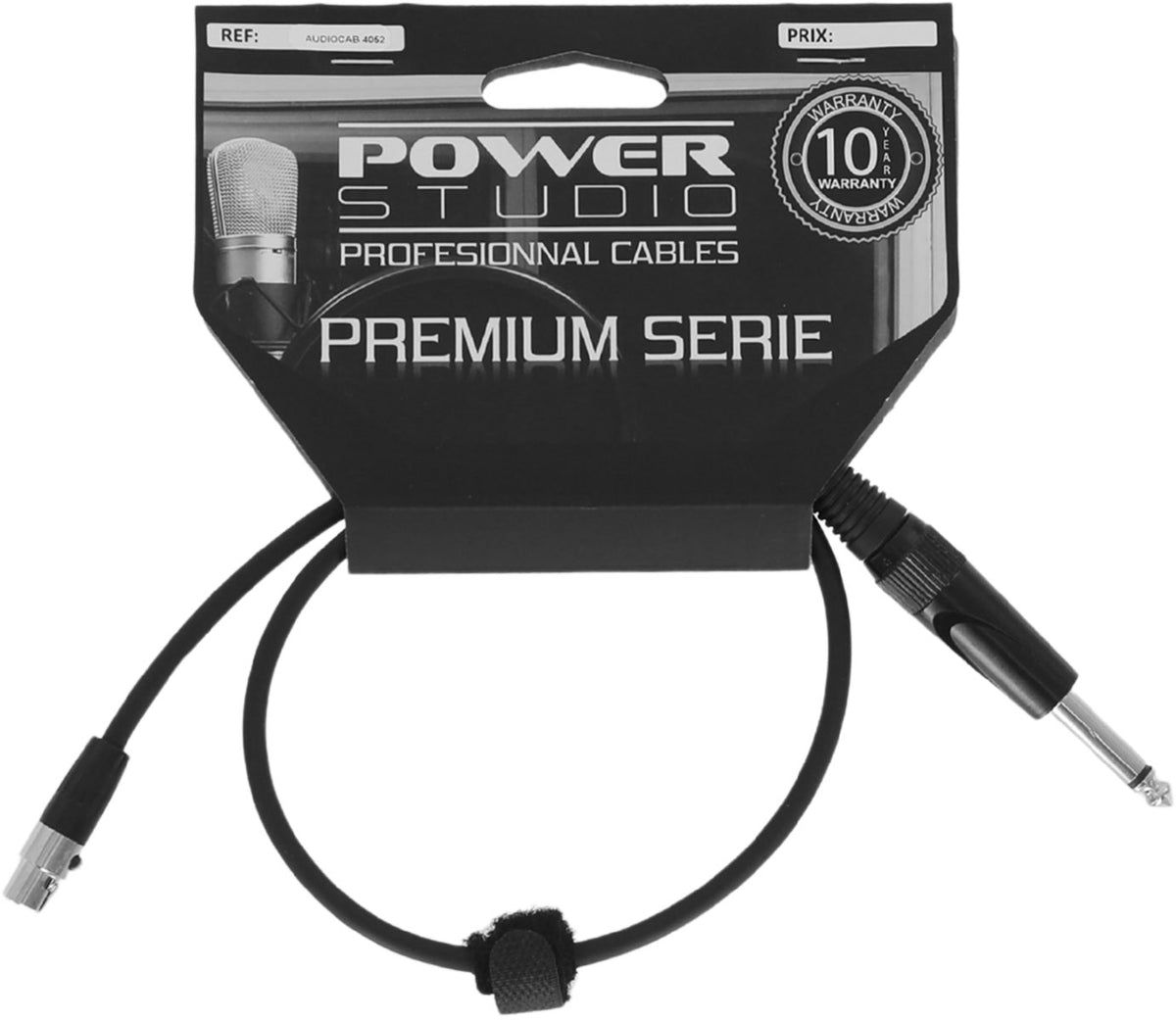 AUDIOCAB 4052 Jack naar mini-XLR 4-polig (Shure) 60 cm