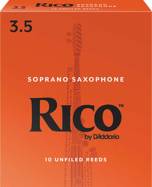 D'addario - Rico RICO ORANGE SOPRANO SAXOPHONE REEDS 3.5 10-PACK