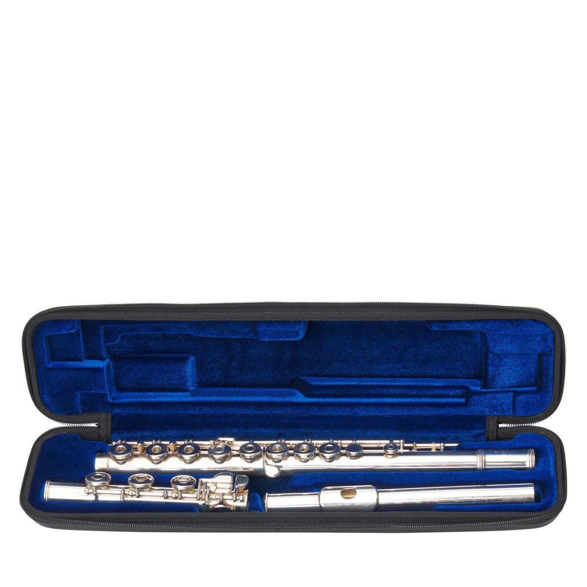 Zwarte Micro Zip Etui - Fluit C/Bes