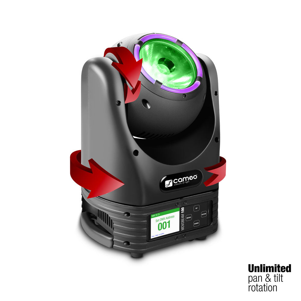 MOVO BEAM 100 - ONBEPERKT DRAAIEND SLOTLAMPJE MET LED KROON