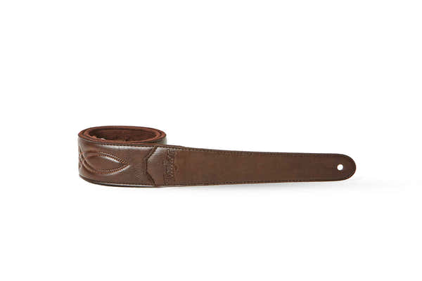 Taylor Guitars STRAP VEGAN LEATHER CHOCOLATE BROWN 2"