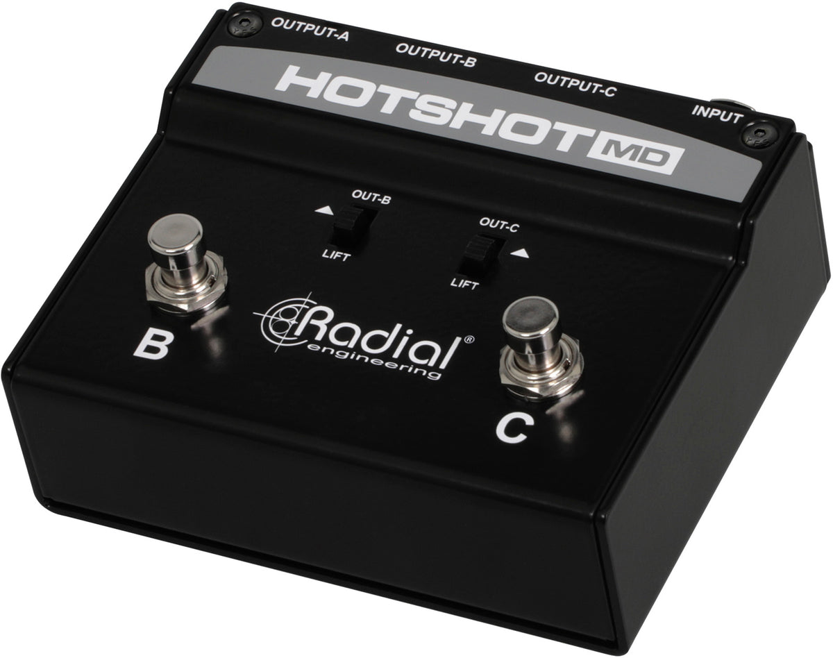 Radial HOTSHOT-MD Microfoonschakelaar met 3 uitgangen