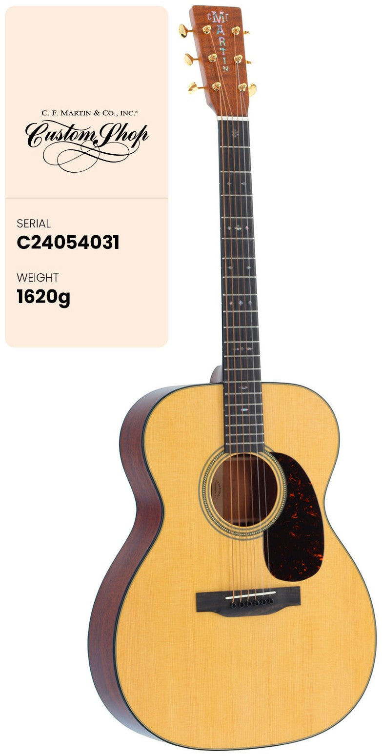 C.F. Martin & Co Cs 000 Sitka-sparren/Gevlamd mahonie