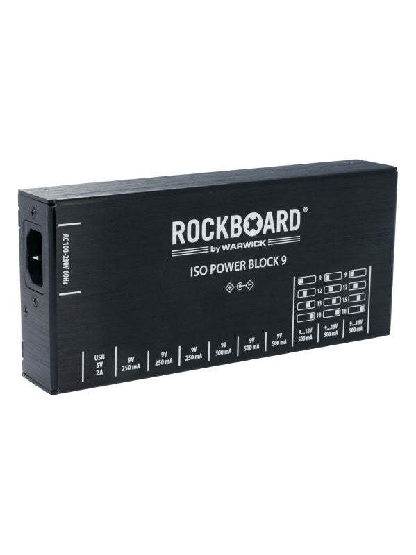 Rockboard Power Block Iso V9 IEC 9 Tot 18V 100/230 Volt