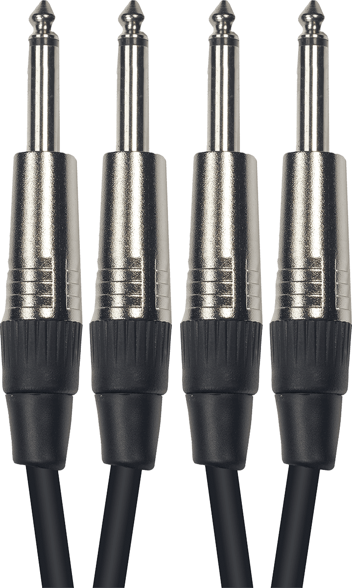 K08  2 X 1/4 PHONE TO 2 X 1/4 PHONE MALE 10 FT./ 3 M.