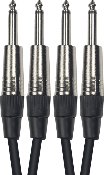 K08  2 X 1/4 PHONE TO 2 X 1/4 PHONE MALE 10 FT./ 3 M.