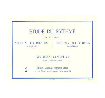 Dandelot Georges - Etude Du Rythme Vol.2